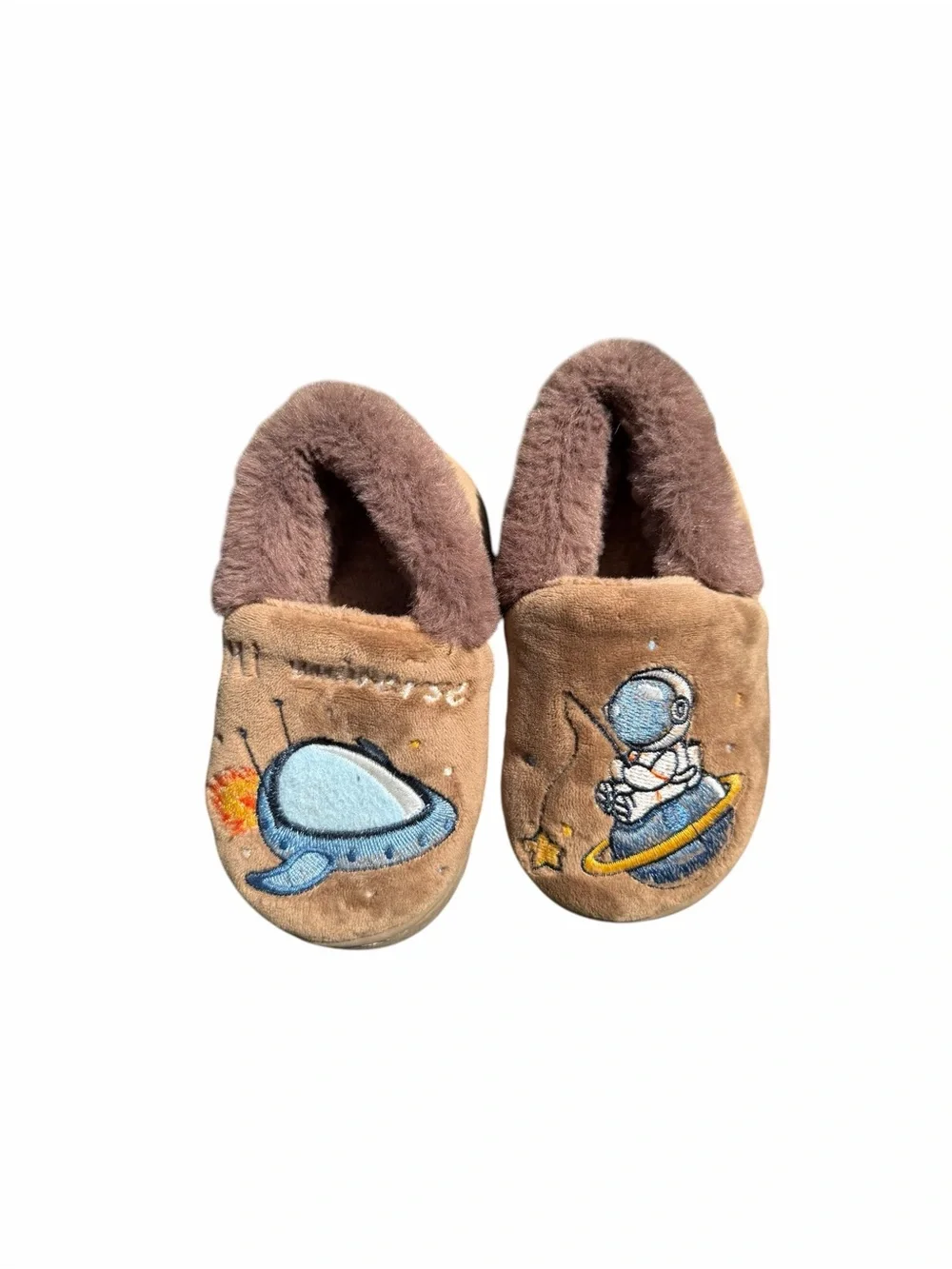 Space Toddler Slippers size 8 toddler